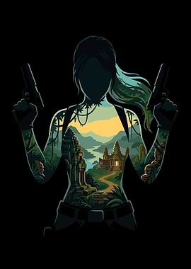 Tomb Raider Lara Croft Double Exposure