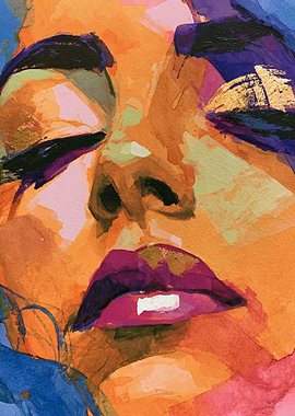 Vibrant Abstract Portrait