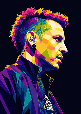 Chester Bennington Pop Art Portrait