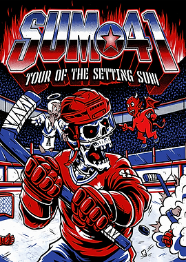 Sum 41 Tour of the Setting Sun Hockey Poster