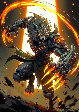 Cybernetic Wolf Warrior