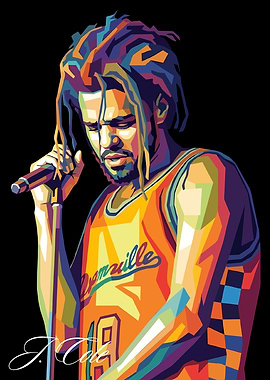 J Cole WPAP Portrait