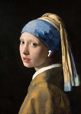 Girl with AirPod
