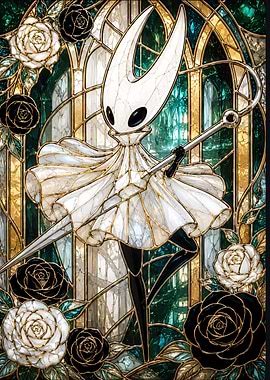 Hornet in Stained Glass Style