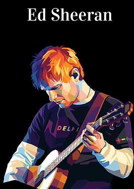 Ed Sheeran Pop Art Portrait