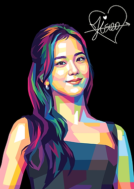 Jisoo Pop Art Portrait