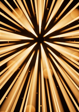 Golden Light Rays Abstract Background