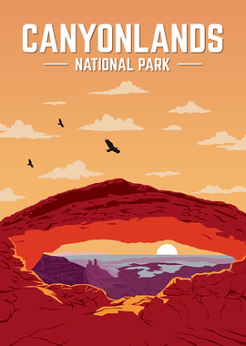 Canyonlands National Park Vintage Poster
