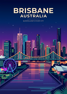 Brisbane Cityscape at Night