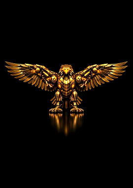 Golden Mechanical Eagle