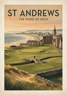 St Andrews The Home of Golf Poster