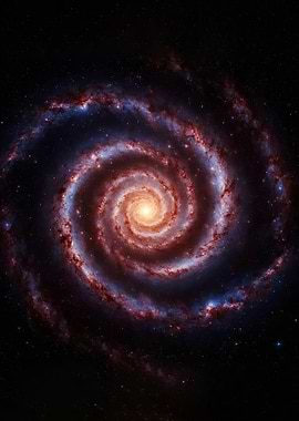 Spiral Galaxy in Deep Space