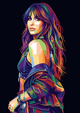 Colorful Pop Art Portrait of a Ella Langley