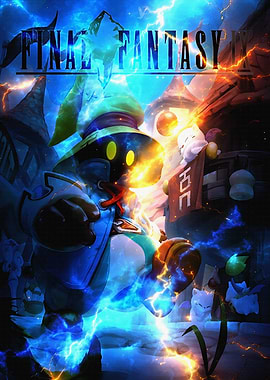 Final Fantasy IX Vivi and Moogles