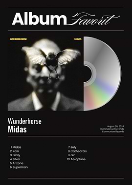 Wunderhorse Midas Album Cover