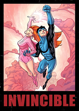 Invincible and Atom Eve Flying