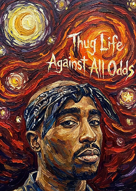 Tupac Shakur 'Thug Life' Painting