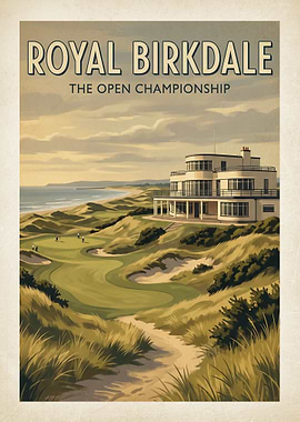 Royal Birkdale The Open Championship Poster