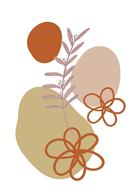 Abstract Floral Botanical Art