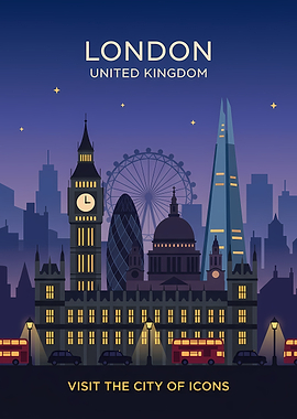 London Cityscape at Night