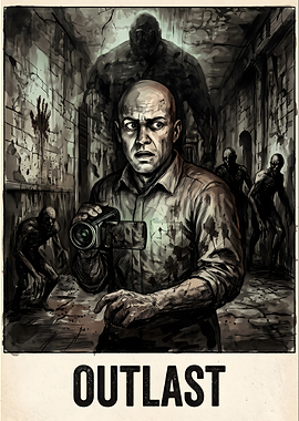 Outlast Video Game Poster