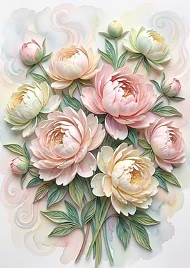 Soft Peony Bouquet