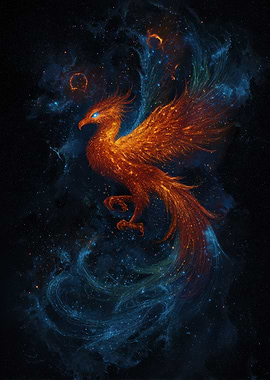 Cosmic Phoenix in Nebula