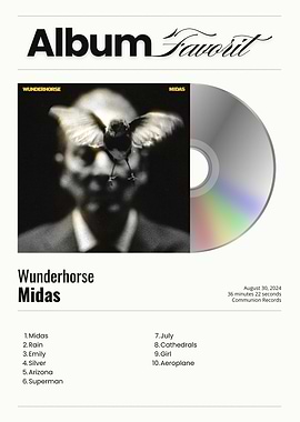 Wunderhorse Midas Album Cover