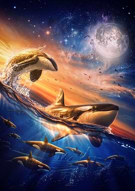Celestial Orca Pod