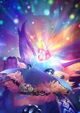 Magical Creature with Crystal Horn