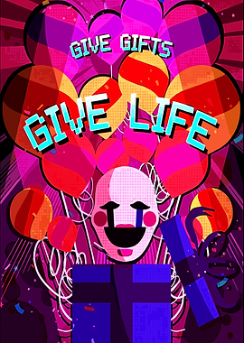 Puppet with Gifts and Balloons