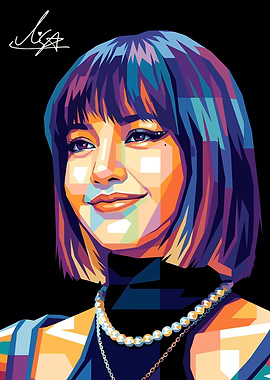 Lisa Pop Art Portrait