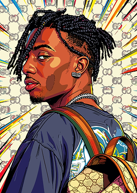 Playboi Carti Pop Art Portrait