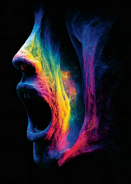 Abstract Cosmic Face