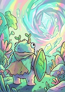 Fantasy Creature in Magical Forest