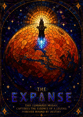 The Expanse Stained Glass Poster