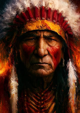 Native American Chief Portrait