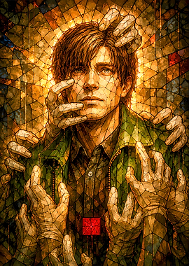 James Sunderland Surrounded by Hands