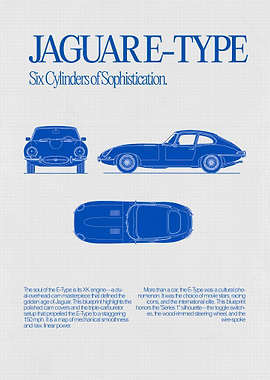Jaguar E-Type Blueprint