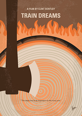 No1528 My Train Dreams minimal movie poster