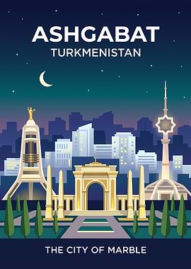 Ashgabat Turkmenistan Cityscape
