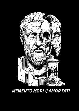Memento Mori Amor Fati Bust