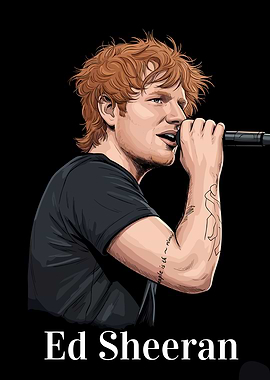 Ed Sheeran Pop Art Portrait