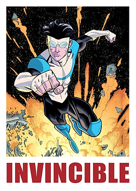 Invincible Flying Through Explosions