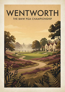 Wentworth BMW PGA Championship Golf Poster