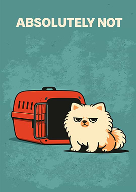 Funny Grumpy Dog Refuses Carrier
