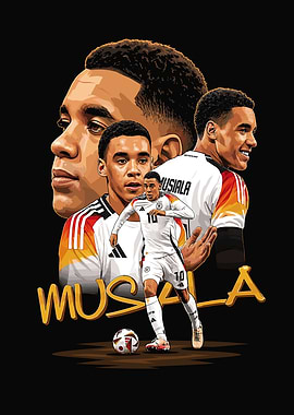 Jamal Musiala Football Art