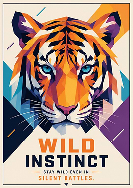 Tiger Wild Instinct Poster