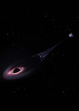 Black Hole Accretion Disk and Galactic Stream