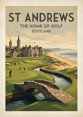 St Andrews The Home of Golf Poster